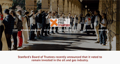 Desktop Screenshot of fossilfreestanford.org